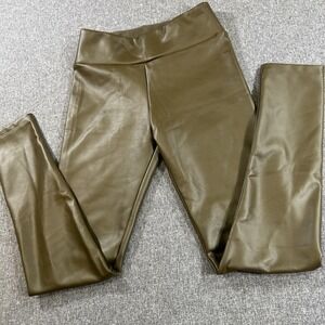 Calzedonia Faux Leather‎ Leggings Black High Rise Stretch Pants S